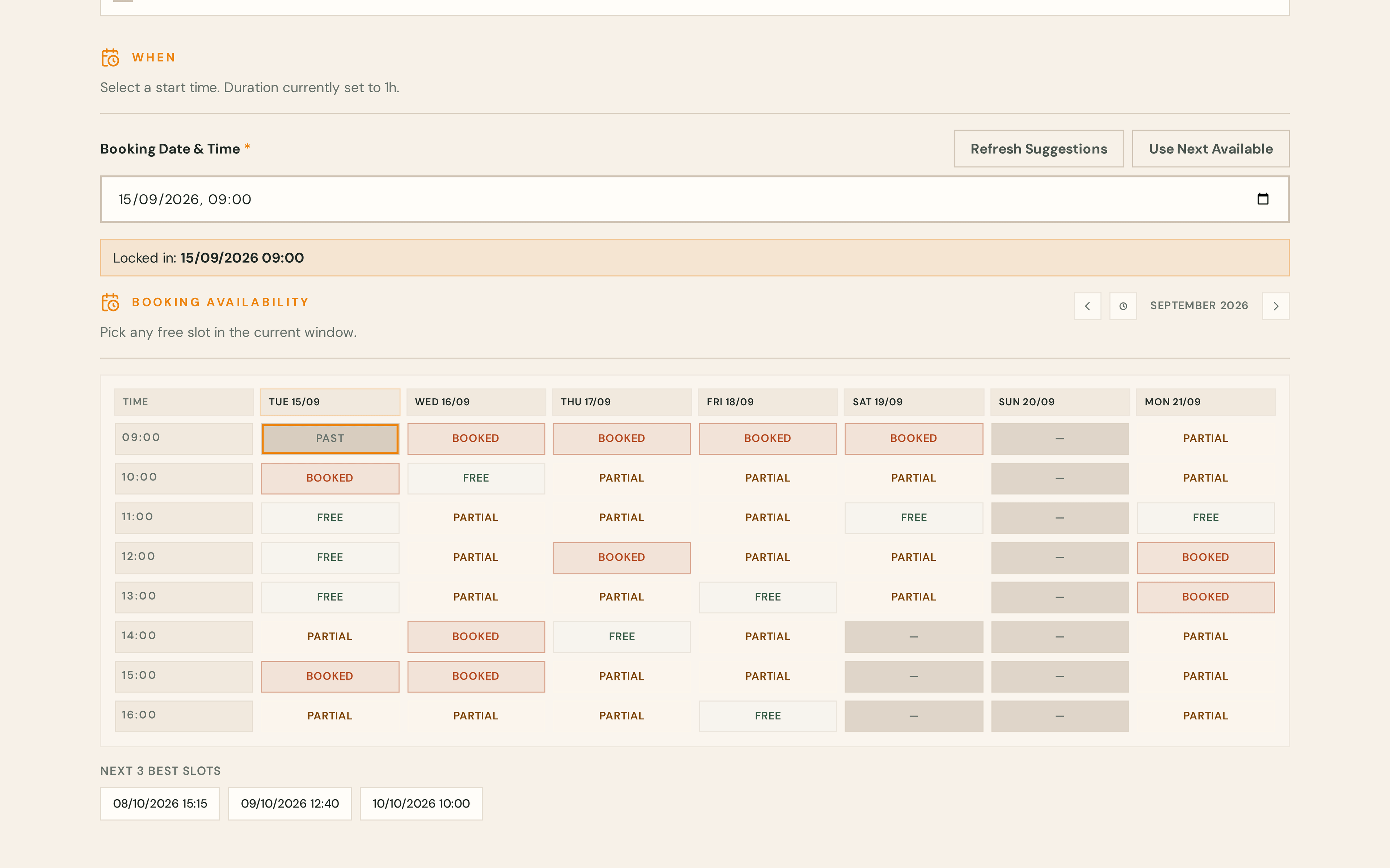 Barkway Smart Scheduler