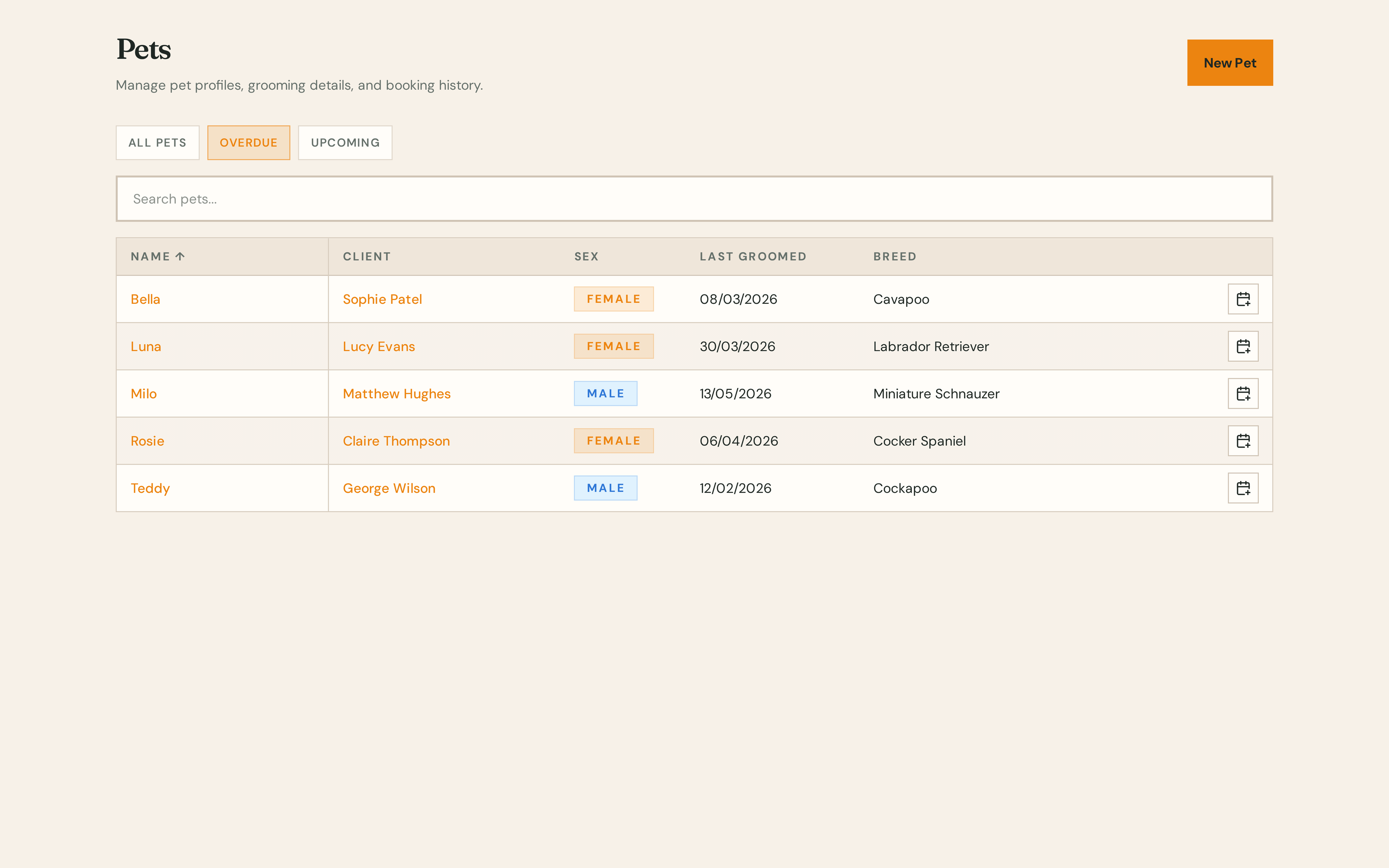 Barkway reminders and recall tracking