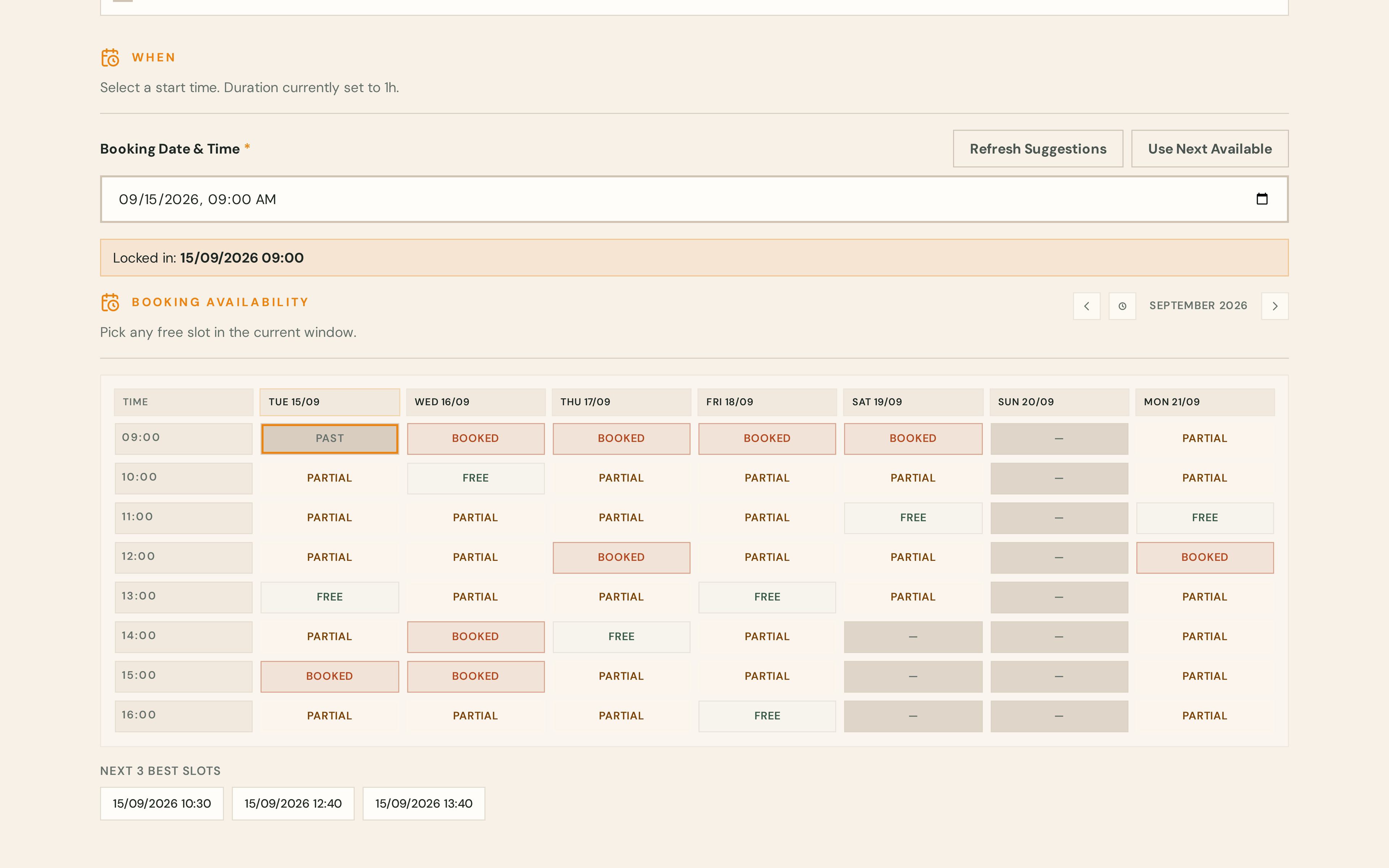 Barkway Smart Scheduler